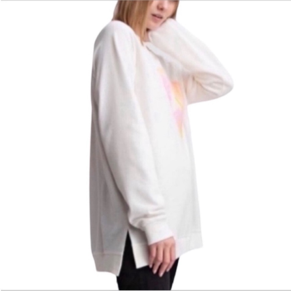 EASEL Spread love Heart sweatshirt top M - Picture 3 of 8